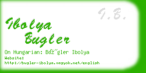 ibolya bugler business card